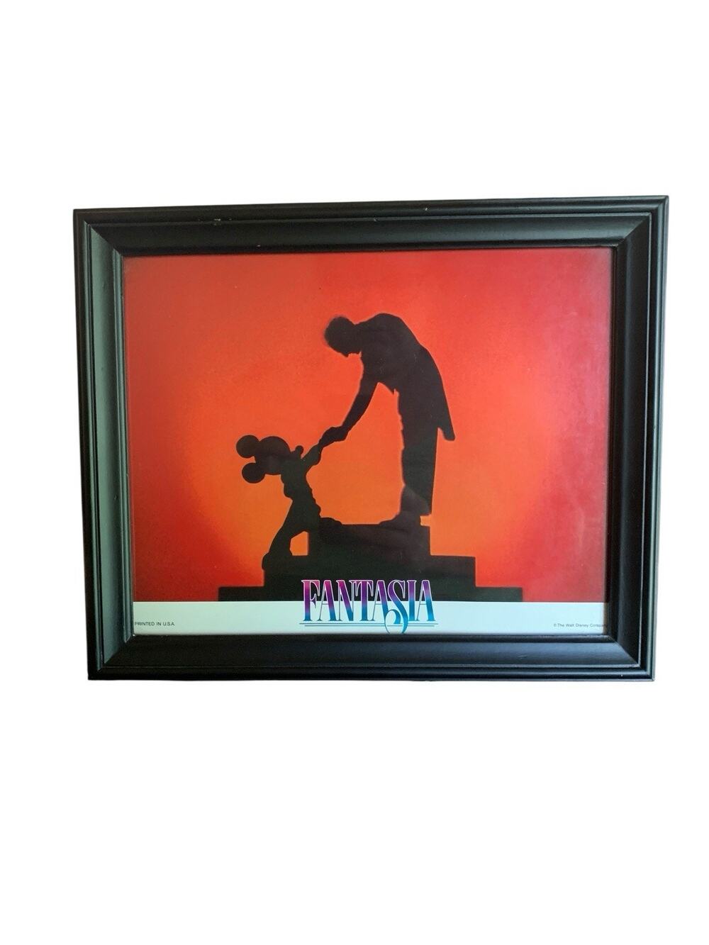 Fantasia 1990RR 50th Anniversary Walt Disney 8x10 Lobby Card Mickey Mouse Framed